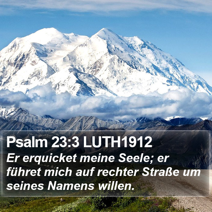 Psalm 23:3 LUTH1912 Bible Study