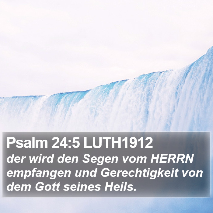 Psalm 24:5 LUTH1912 Bible Study