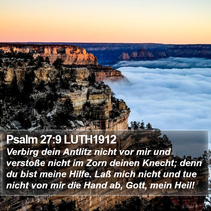 Psalm 27:9 LUTH1912 Bible Study