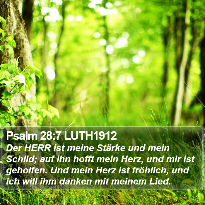 Psalm 28:7 LUTH1912 Bible Study