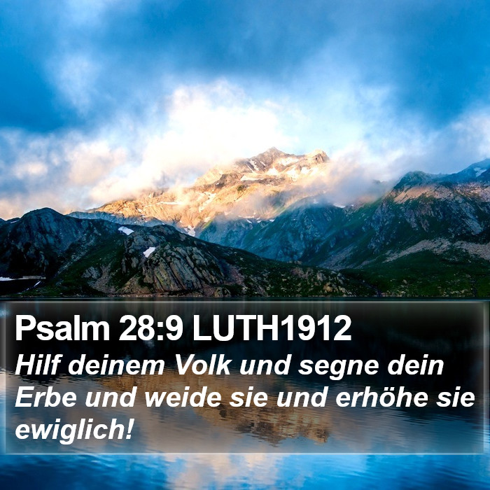 Psalm 28:9 LUTH1912 Bible Study