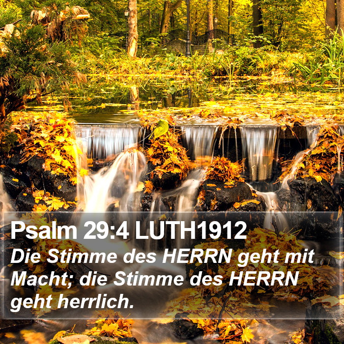 Psalm 29:4 LUTH1912 Bible Study