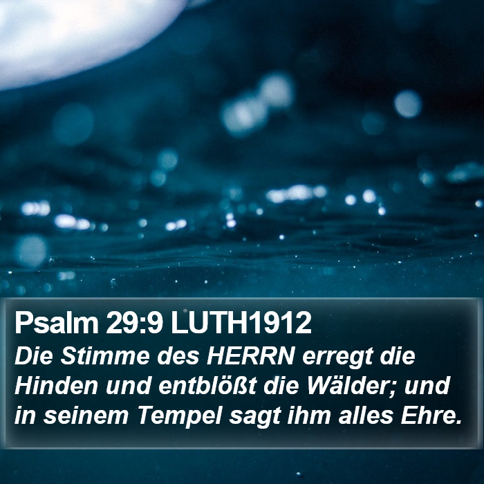 Psalm 29:9 LUTH1912 Bible Study