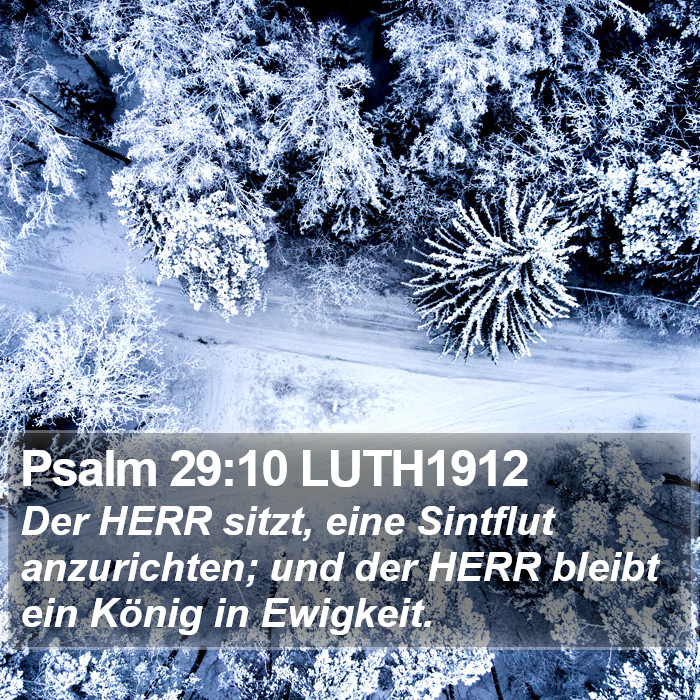 Psalm 29:10 LUTH1912 Bible Study