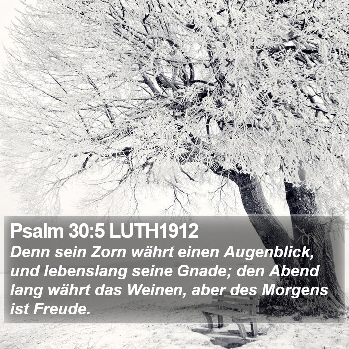 Psalm 30:5 LUTH1912 Bible Study