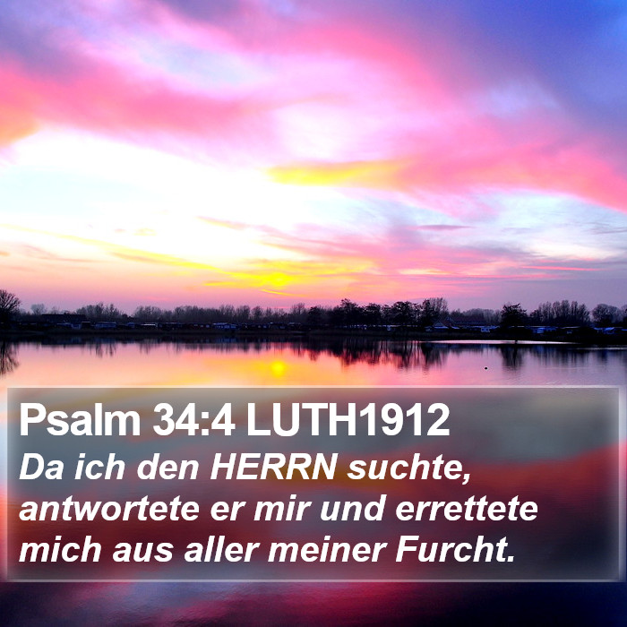 Psalm 34:4 LUTH1912 Bible Study