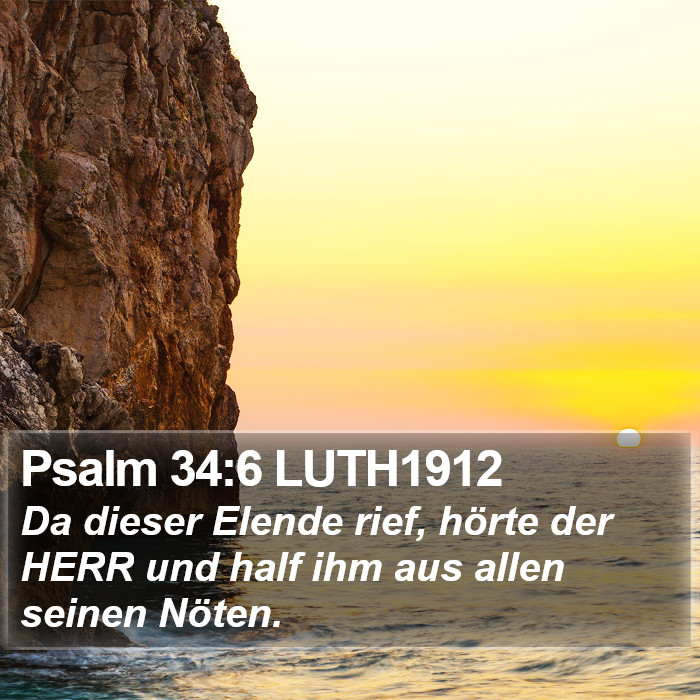 Psalm 34:6 LUTH1912 Bible Study