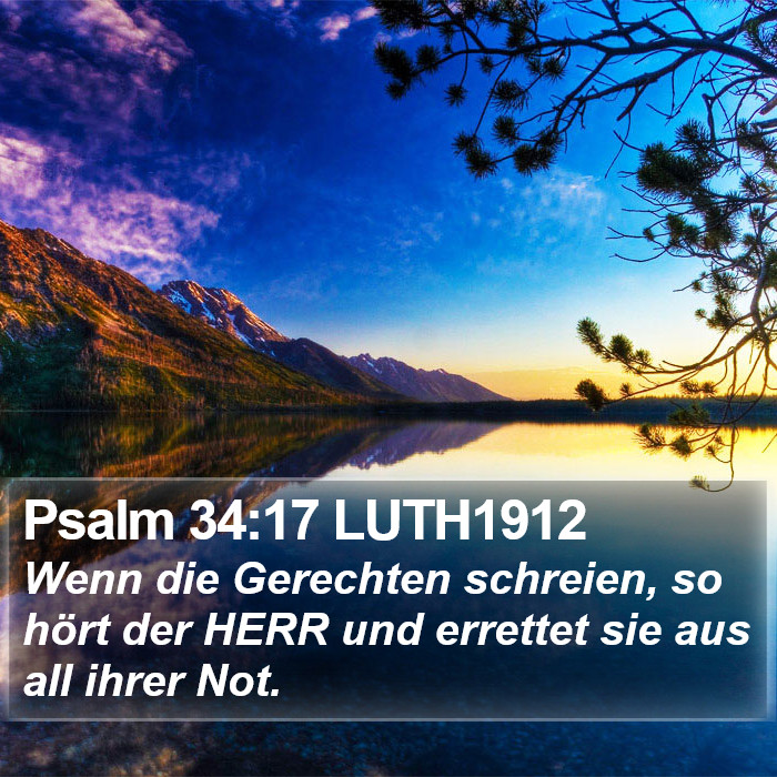 Psalm 34:17 LUTH1912 Bible Study