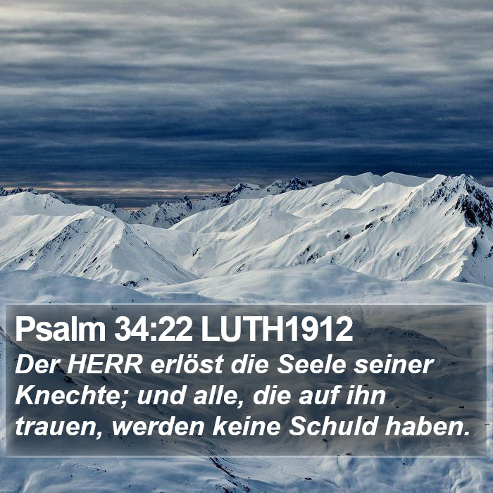 Psalm 34:22 LUTH1912 Bible Study