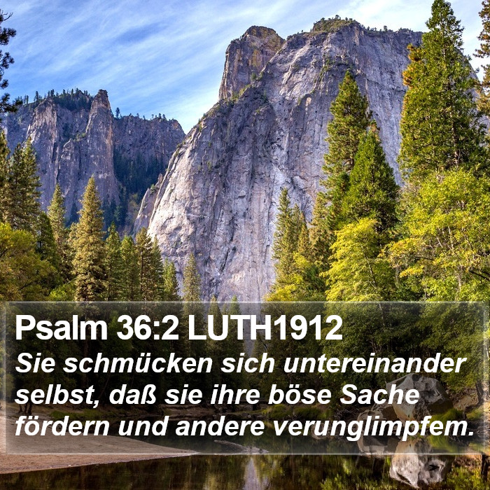 Psalm 36:2 LUTH1912 Bible Study