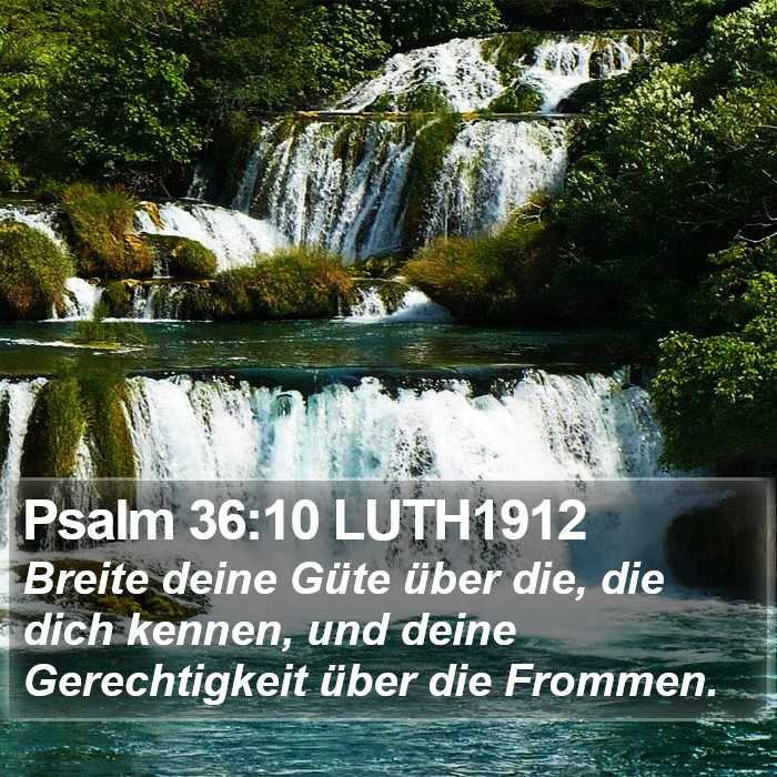 Psalm 36:10 LUTH1912 Bible Study