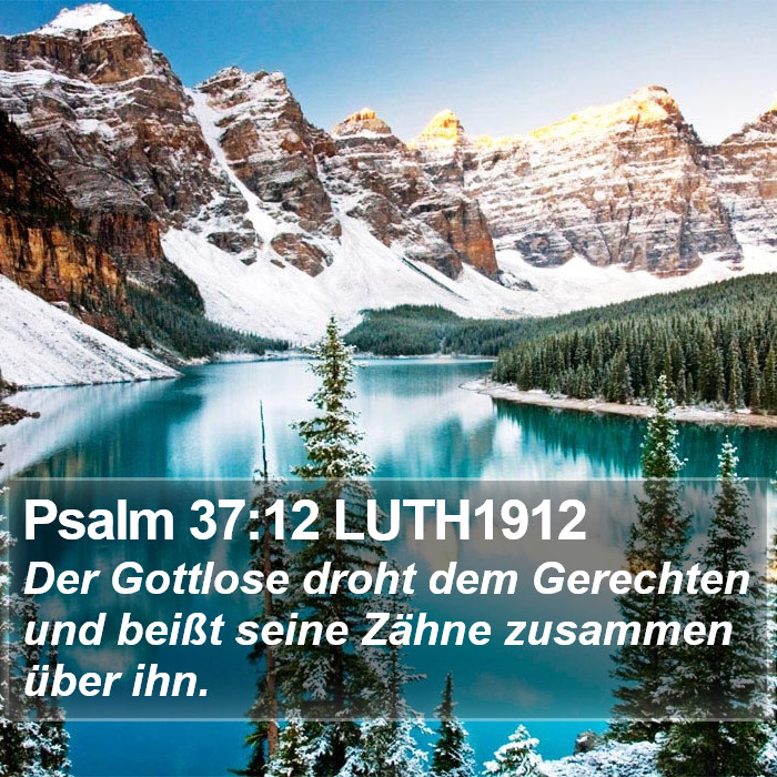 Psalm 37:12 LUTH1912 Bible Study