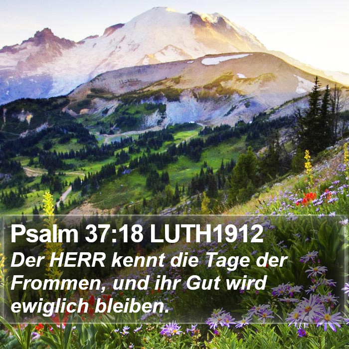 Psalm 37:18 LUTH1912 Bible Study