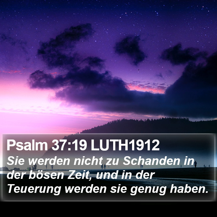 Psalm 37:19 LUTH1912 Bible Study