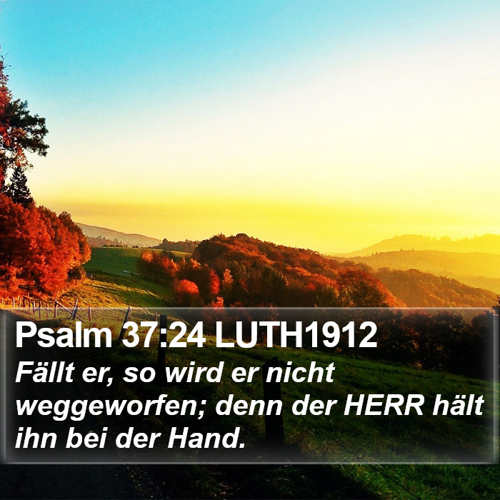 Psalm 37:24 LUTH1912 Bible Study