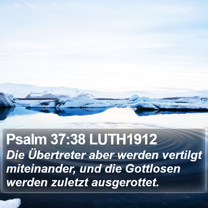 Psalm 37:38 LUTH1912 Bible Study