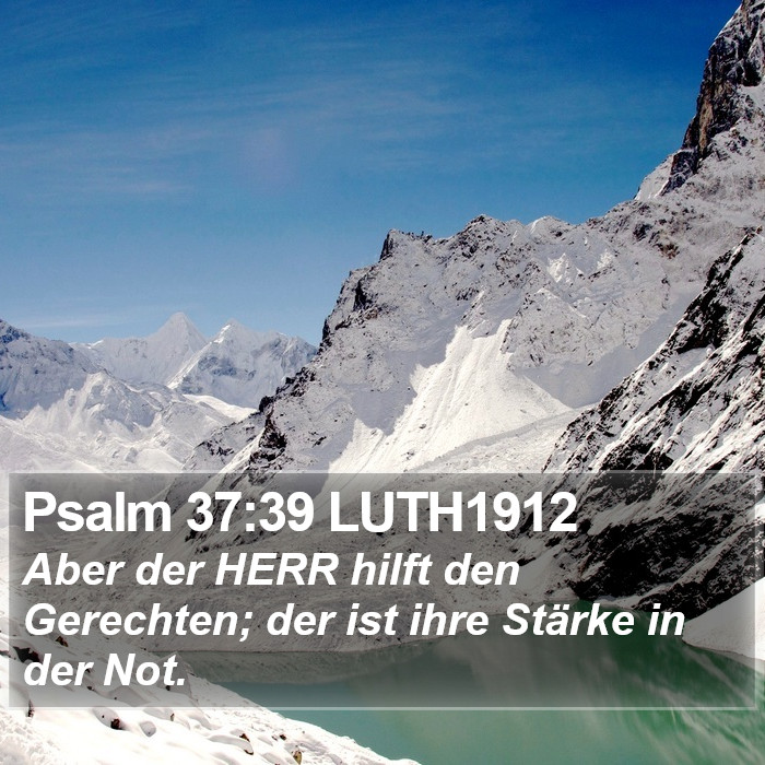 Psalm 37:39 LUTH1912 Bible Study