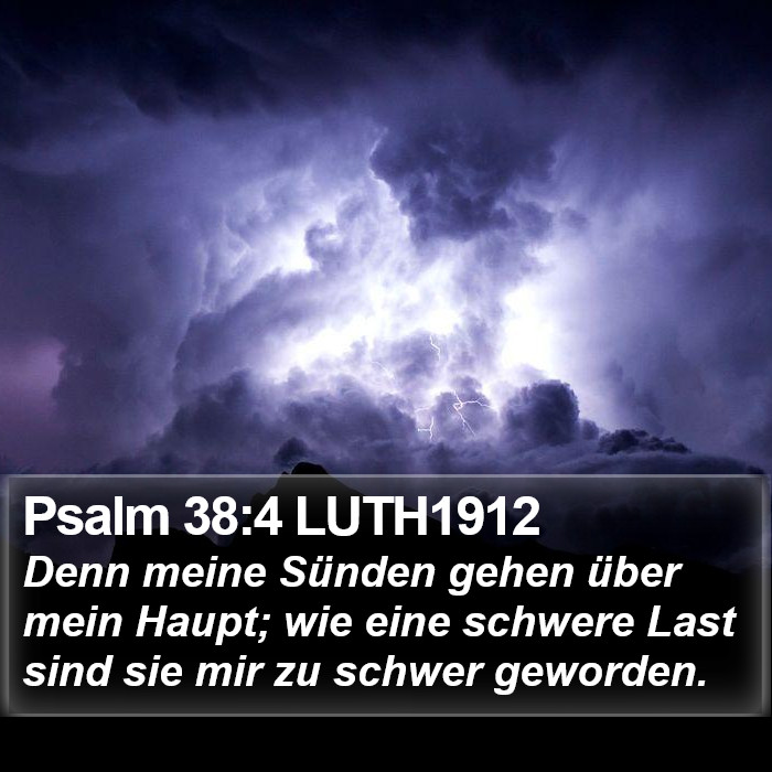 Psalm 38:4 LUTH1912 Bible Study