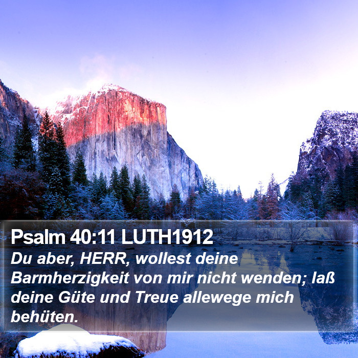 Psalm 40:11 LUTH1912 Bible Study