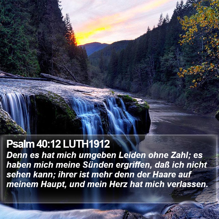 Psalm 40:12 LUTH1912 Bible Study
