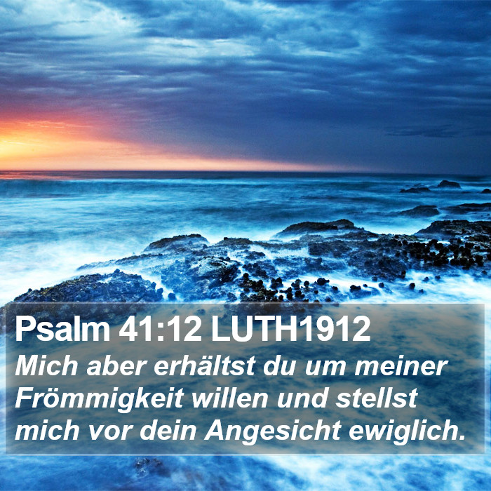 Psalm 41:12 LUTH1912 Bible Study