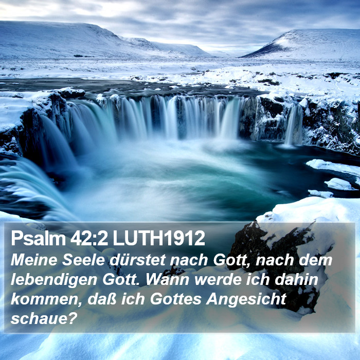 Psalm 42:2 LUTH1912 Bible Study