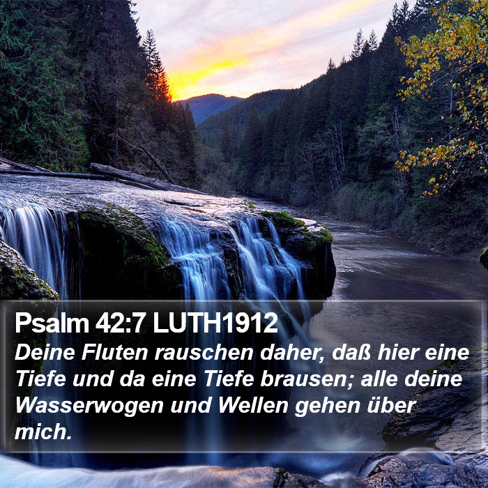 Psalm 42:7 LUTH1912 Bible Study