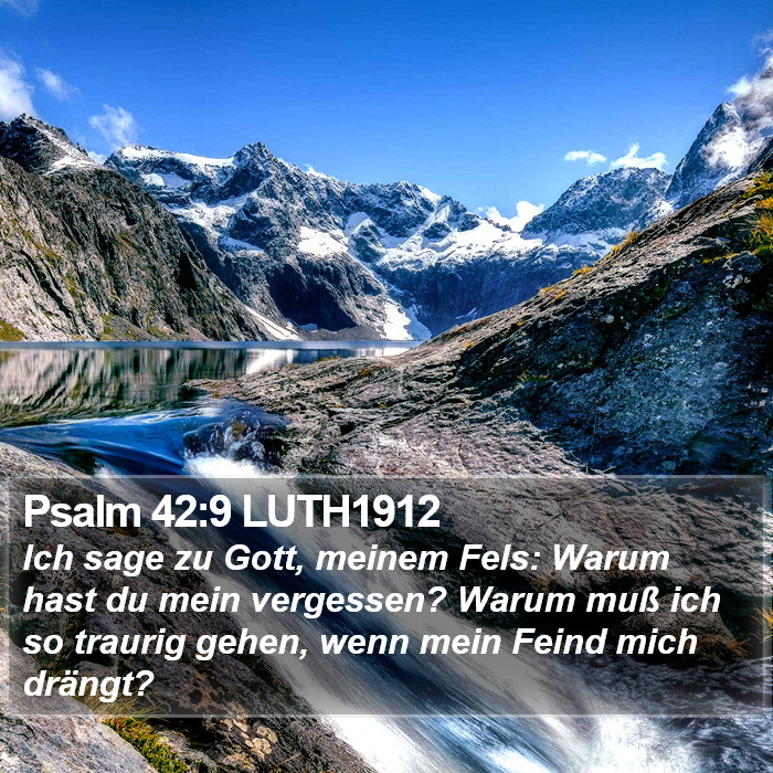 Psalm 42:9 LUTH1912 Bible Study
