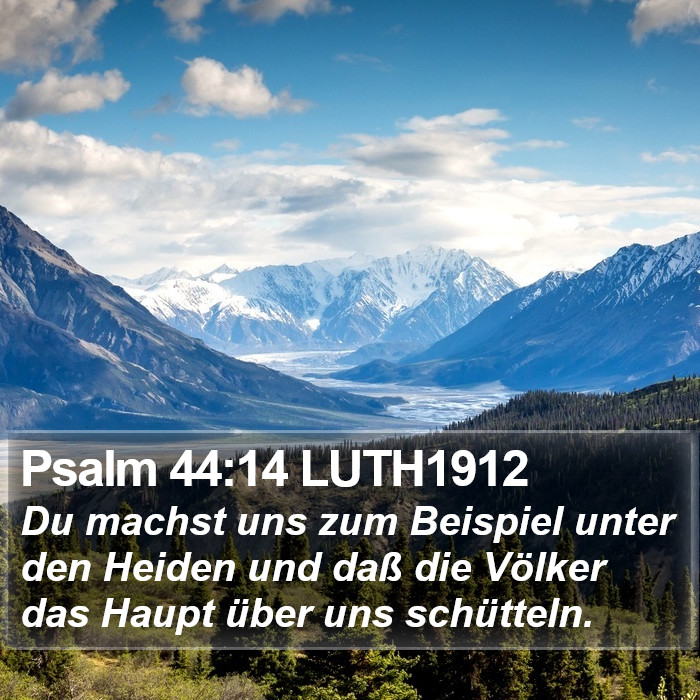 Psalm 44:14 LUTH1912 Bible Study