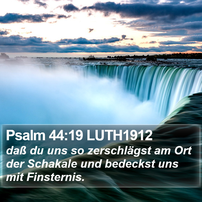 Psalm 44:19 LUTH1912 Bible Study