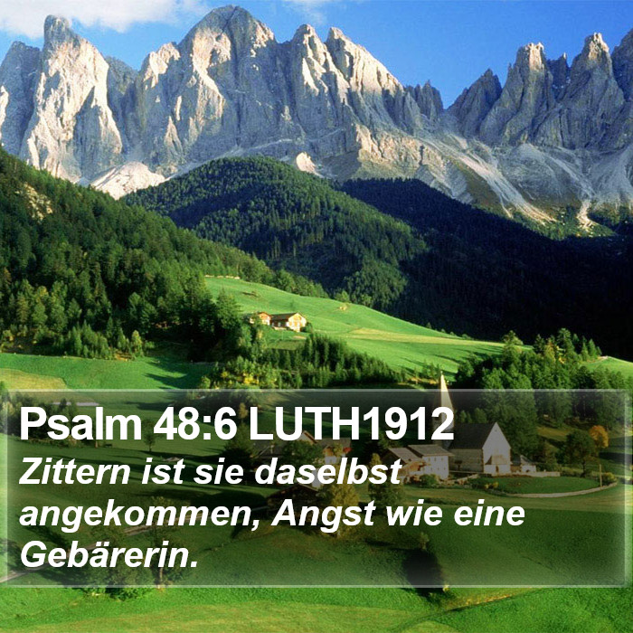Psalm 48:6 LUTH1912 Bible Study