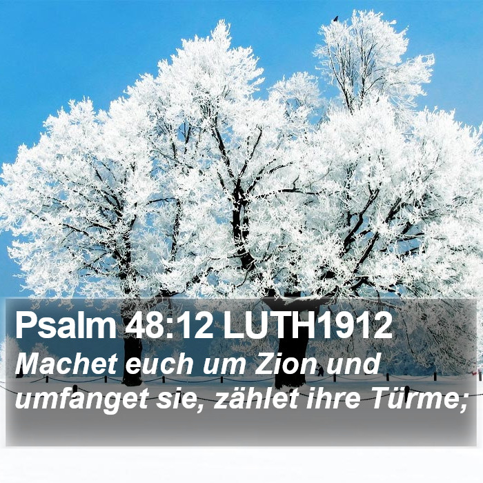 Psalm 48:12 LUTH1912 Bible Study
