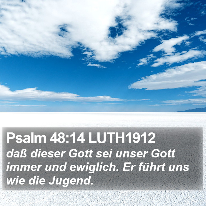 Psalm 48:14 LUTH1912 Bible Study