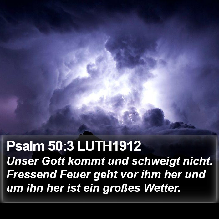 Psalm 50:3 LUTH1912 Bible Study