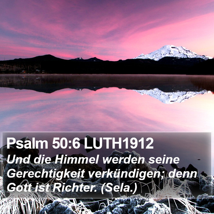 Psalm 50:6 LUTH1912 Bible Study