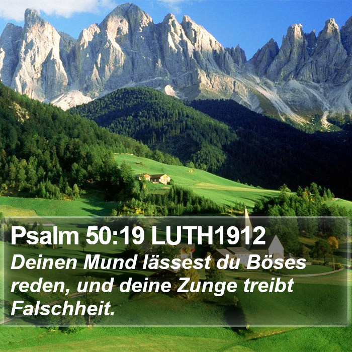 Psalm 50:19 LUTH1912 Bible Study
