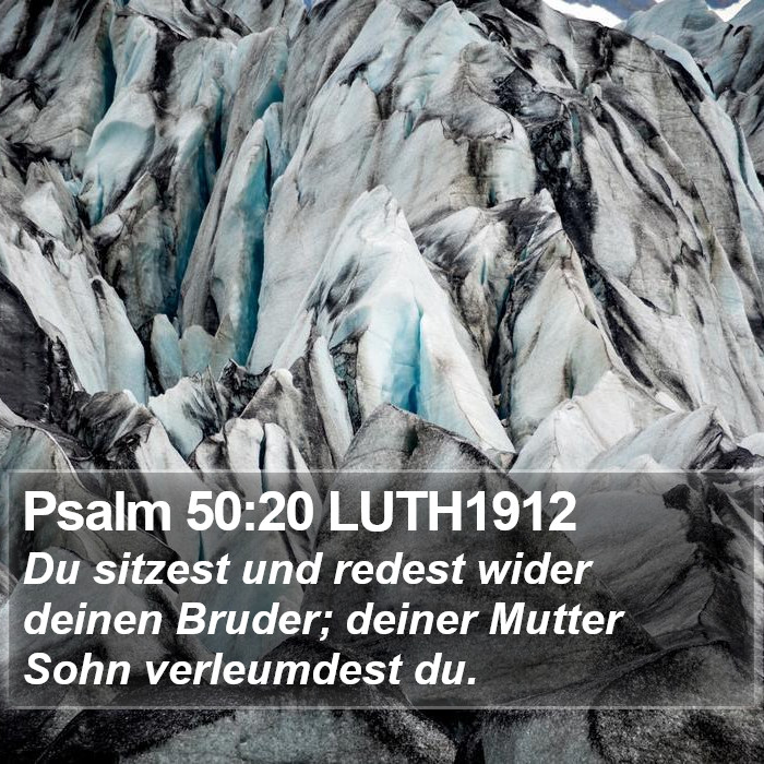 Psalm 50:20 LUTH1912 Bible Study