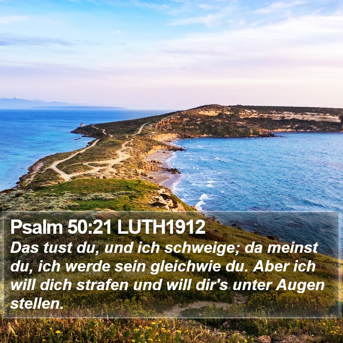 Psalm 50:21 LUTH1912 Bible Study