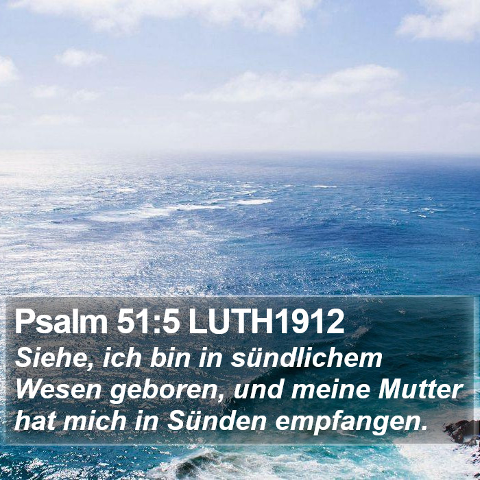 Psalm 51:5 LUTH1912 Bible Study