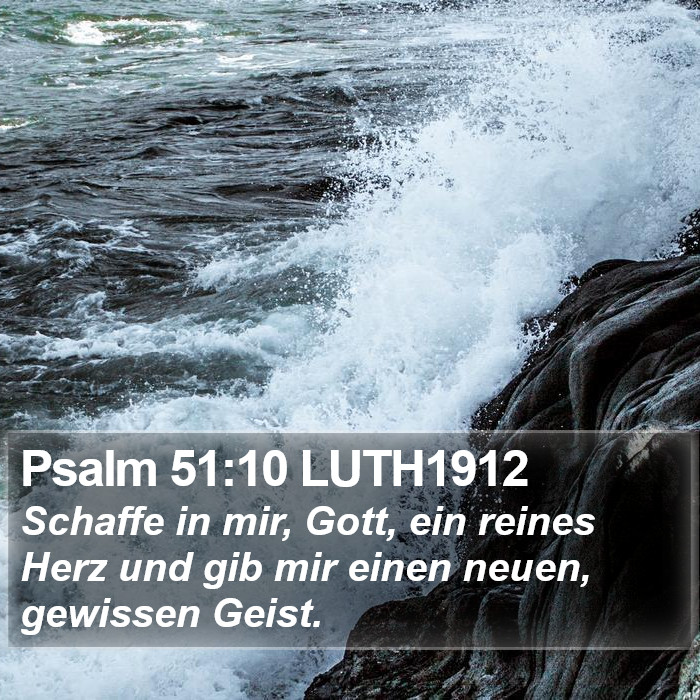 Psalm 51:10 LUTH1912 Bible Study