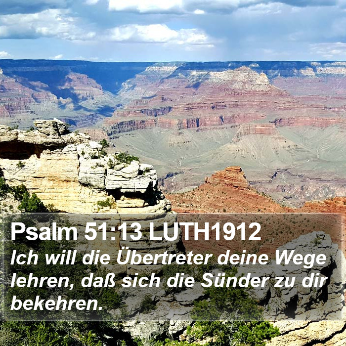 Psalm 51:13 LUTH1912 Bible Study