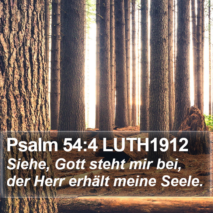 Psalm 54:4 LUTH1912 Bible Study