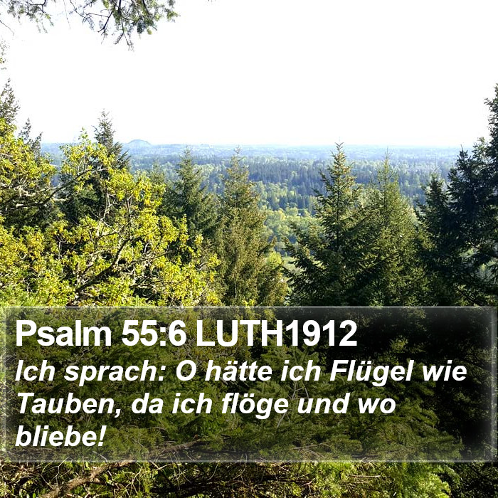 Psalm 55:6 LUTH1912 Bible Study