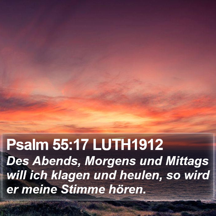 Psalm 55:17 LUTH1912 Bible Study