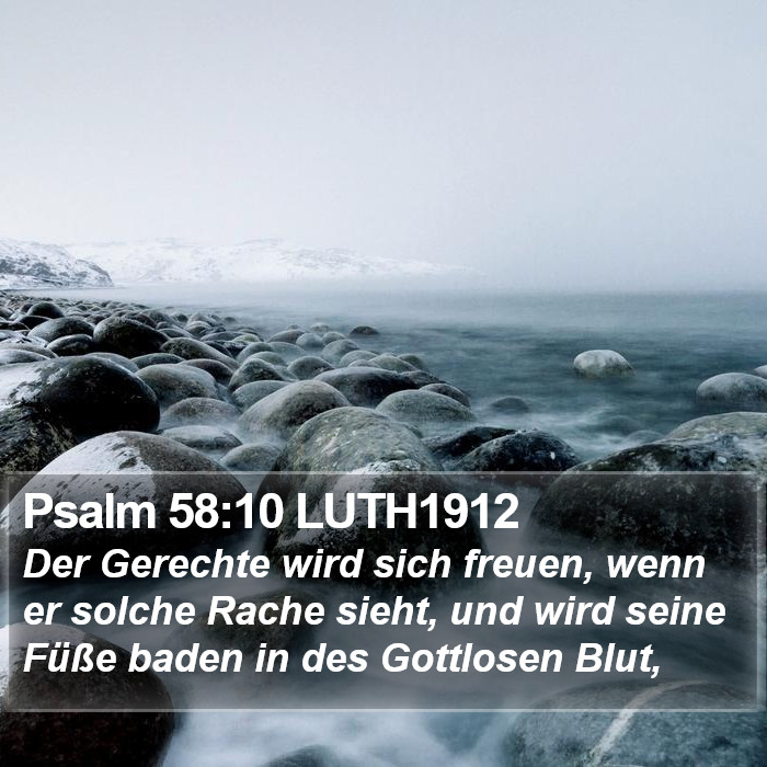 Psalm 58:10 LUTH1912 Bible Study