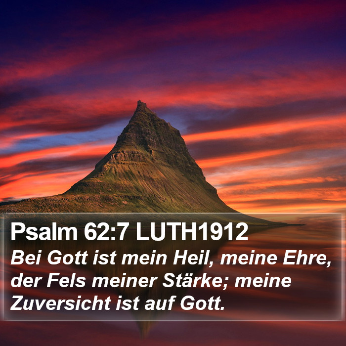 Psalm 62:7 LUTH1912 Bible Study