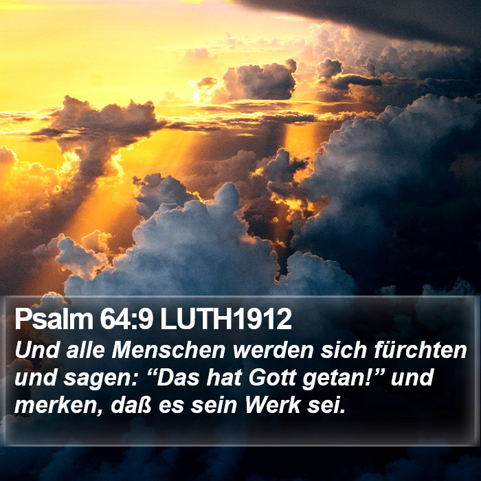 Psalm 64:9 LUTH1912 Bible Study