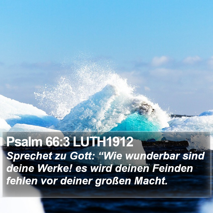 Psalm 66:3 LUTH1912 Bible Study