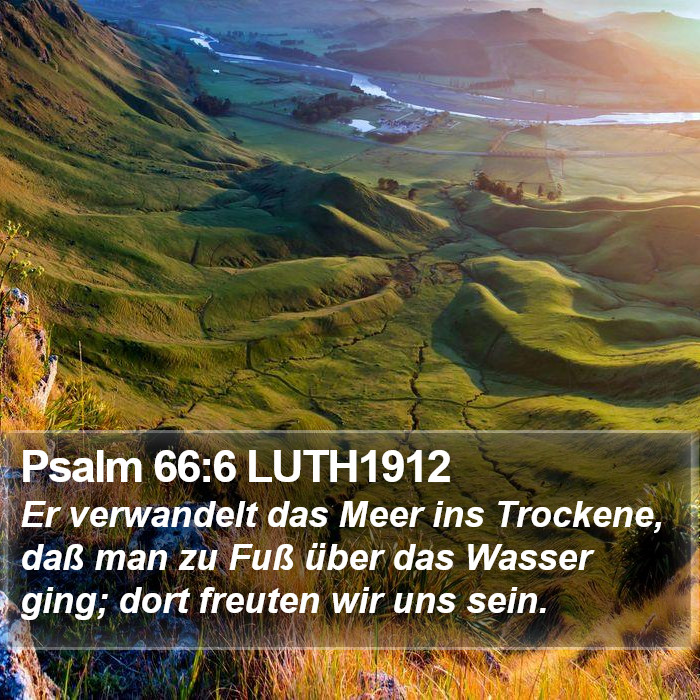 Psalm 66:6 LUTH1912 Bible Study