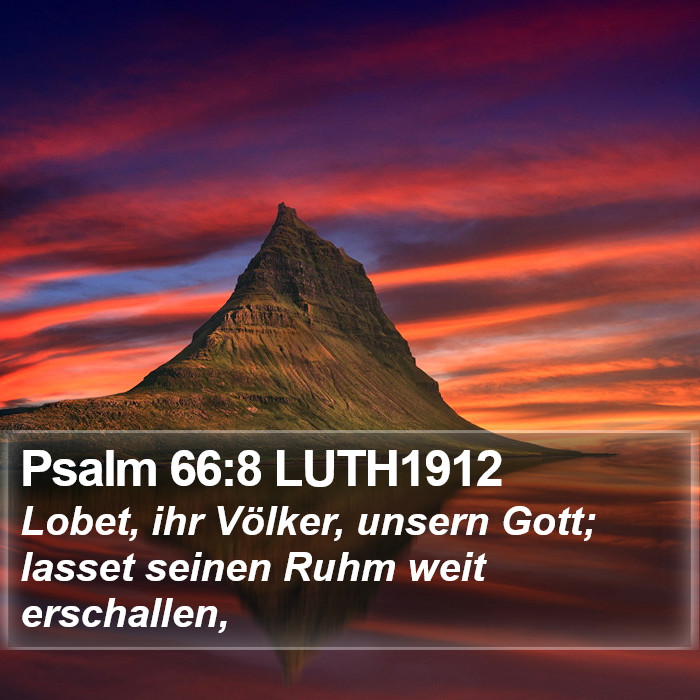 Psalm 66:8 LUTH1912 Bible Study
